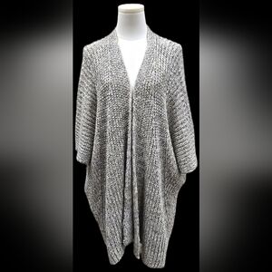 Universal Thread Open-Front Marled Gray Knit Cardigan